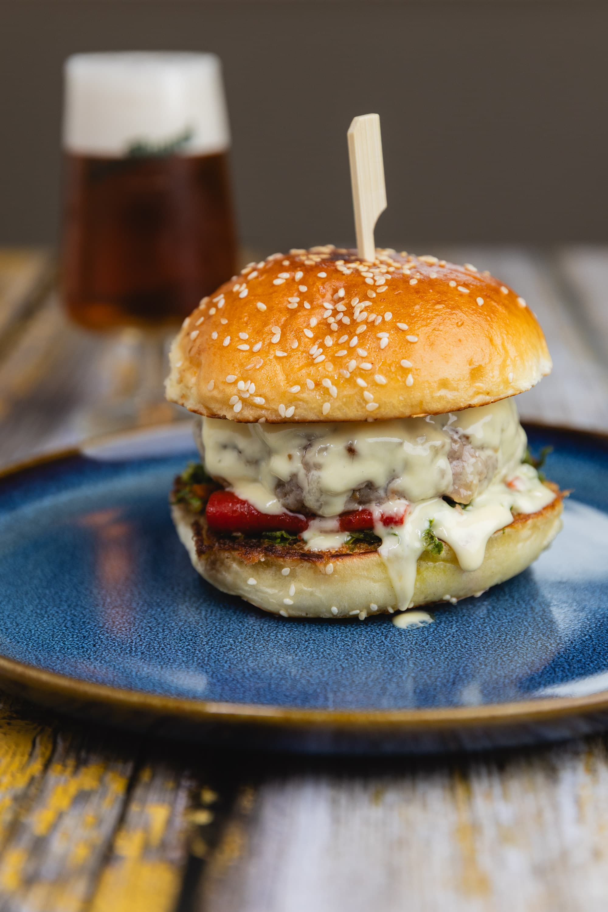 Ibériai sertés hamburger
